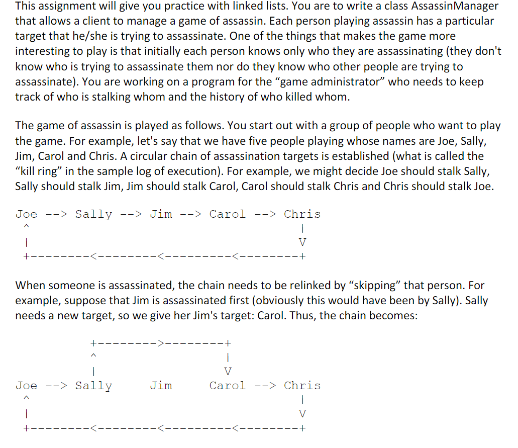 Solved This assignment will give you practice with linked | Chegg.com