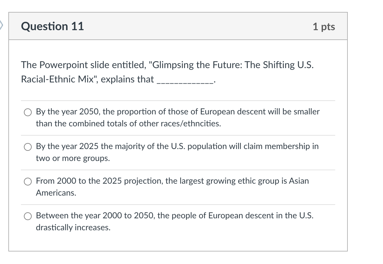 Solved Question 12 1 pts for both The U.S. has a history of | Chegg.com