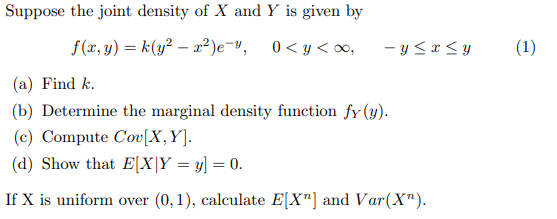 Solved If X is uniform over (0, 1), calculate E[X^n] and V | Chegg.com