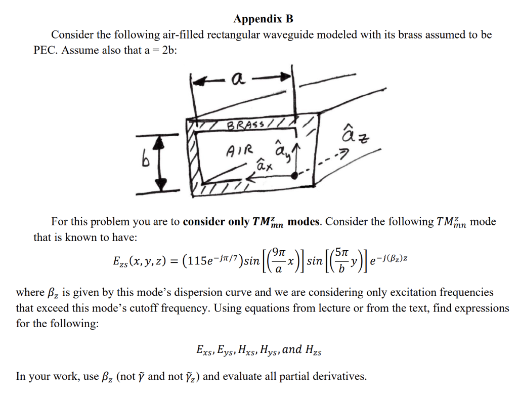 Solved Appendix B Consider The Following Air-filled | Chegg.com