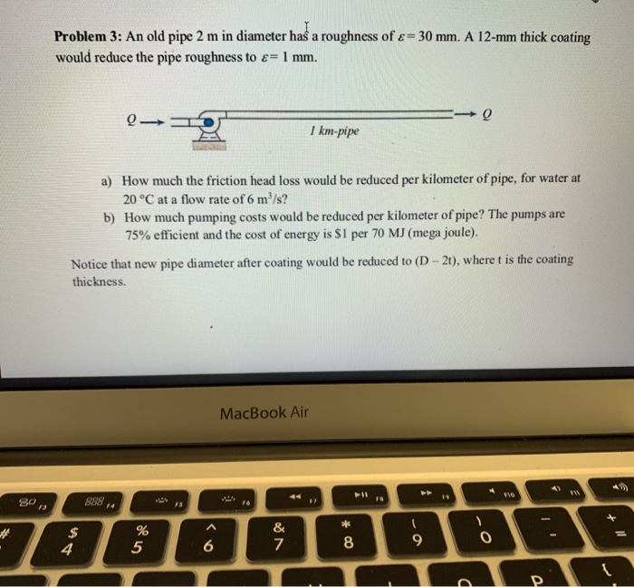 Solved Problem 3 An Old Pipe 2 M In Diameter Haš A Chegg Solved Problem 3 An Old Pipe 2 M In Diameter Haš A Chegg