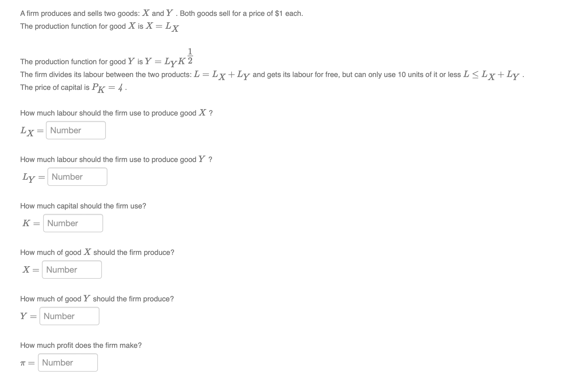 Solved A Firm Produces And Sells Two Goods: X ﻿and Y. ﻿Both | Chegg.com