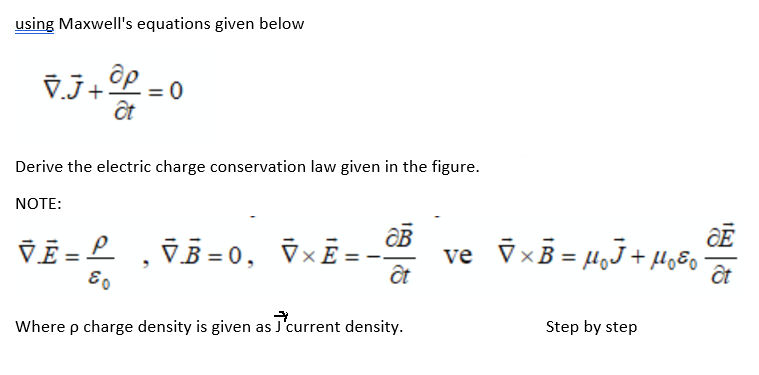 Solved using Maxwell's equations given below 3.5+ @p at | Chegg.com