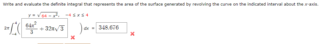 4 3 x pi x 64