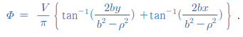 ?
2by
8p
tan-1(-
2bz
8p
-) +tan-1(-