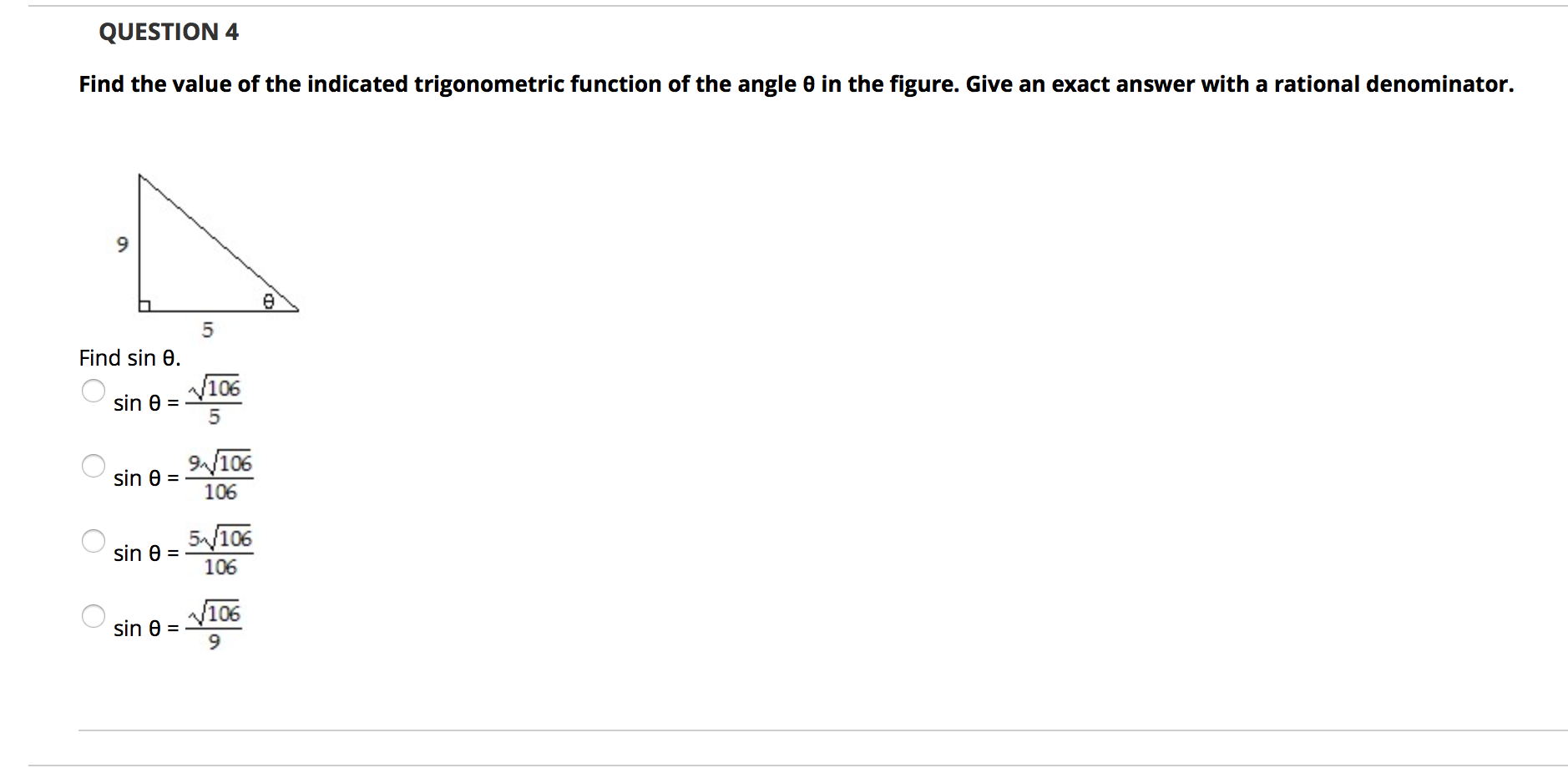 Solved QUESTION 4 Find the value of the indicated | Chegg.com