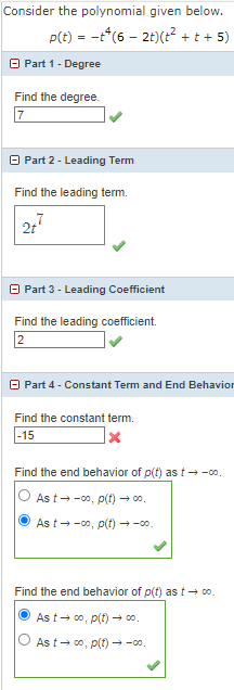 Solved Consider The Polynomial Given Below. | Chegg.com