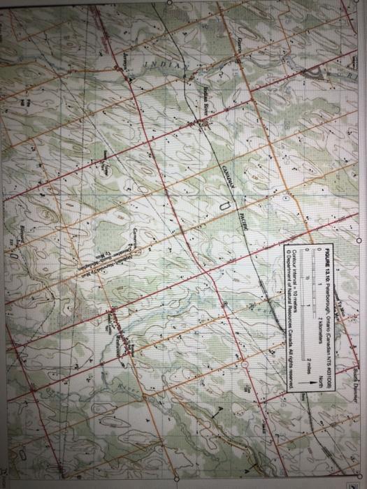 Solved Part B. Refer to topographic map from Rocky Mountain | Chegg.com