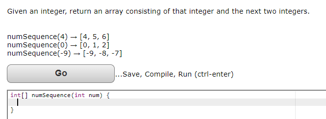 Solved Given an array of exactly two integer values, return | Chegg.com