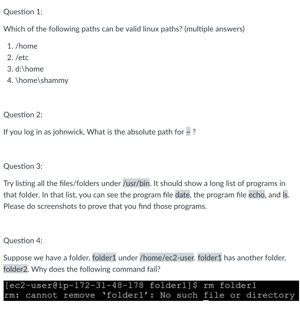 Solved Question 1: Which of the following paths can be valid | Chegg.com