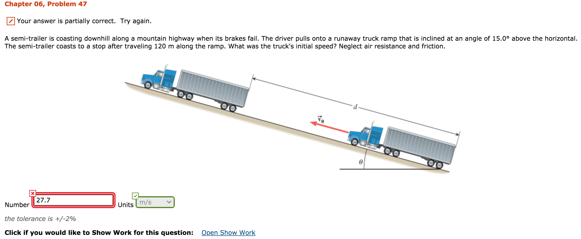 Solved Chapter 06, Problem 47 Your answer is partially