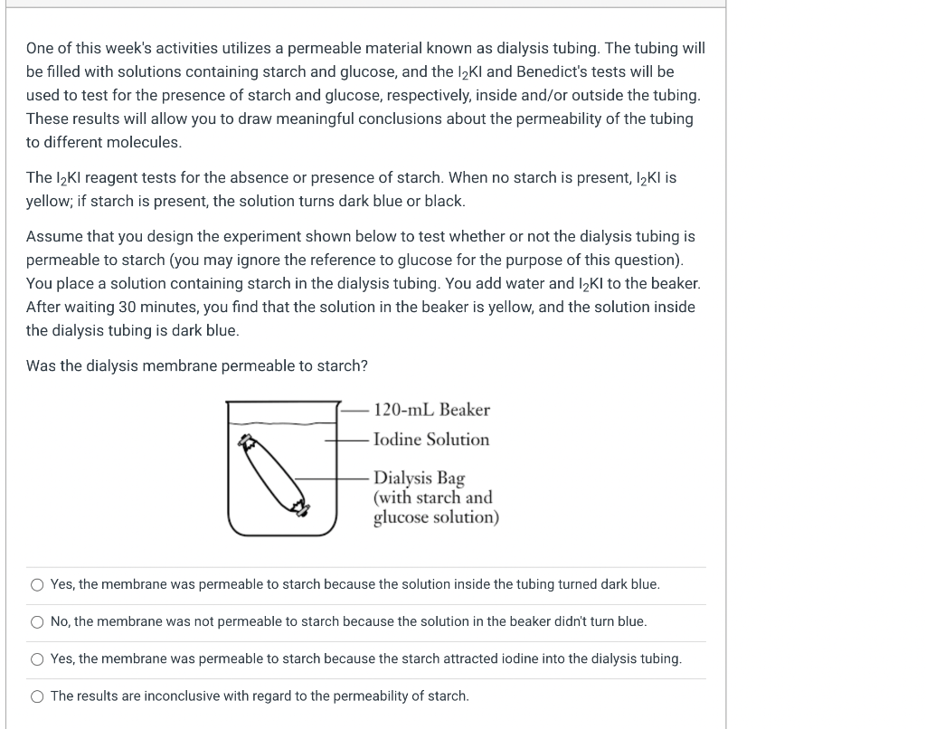 Solved One of this week's activities utilizes a permeable