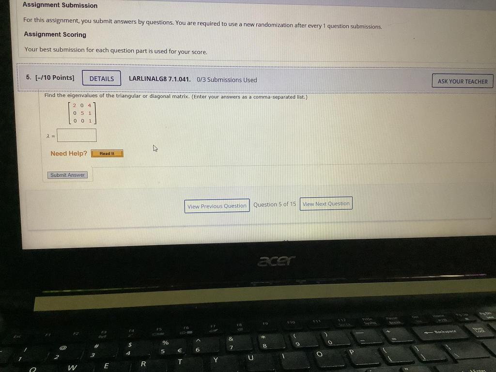 Solved Assignment Submission For this assignment, you submit | Chegg.com
