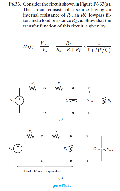 Solved P6.33. Consider the circuit shown in Figure P6.33(a). | Chegg.com