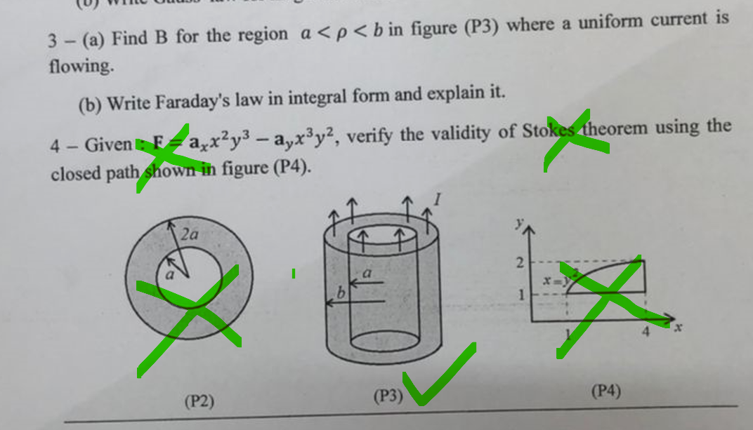 Solved 3- (a) Find B For The Region A