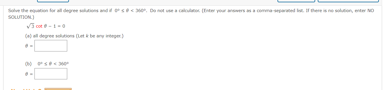 Solved Solve the equation for all degree solutions and if | Chegg.com