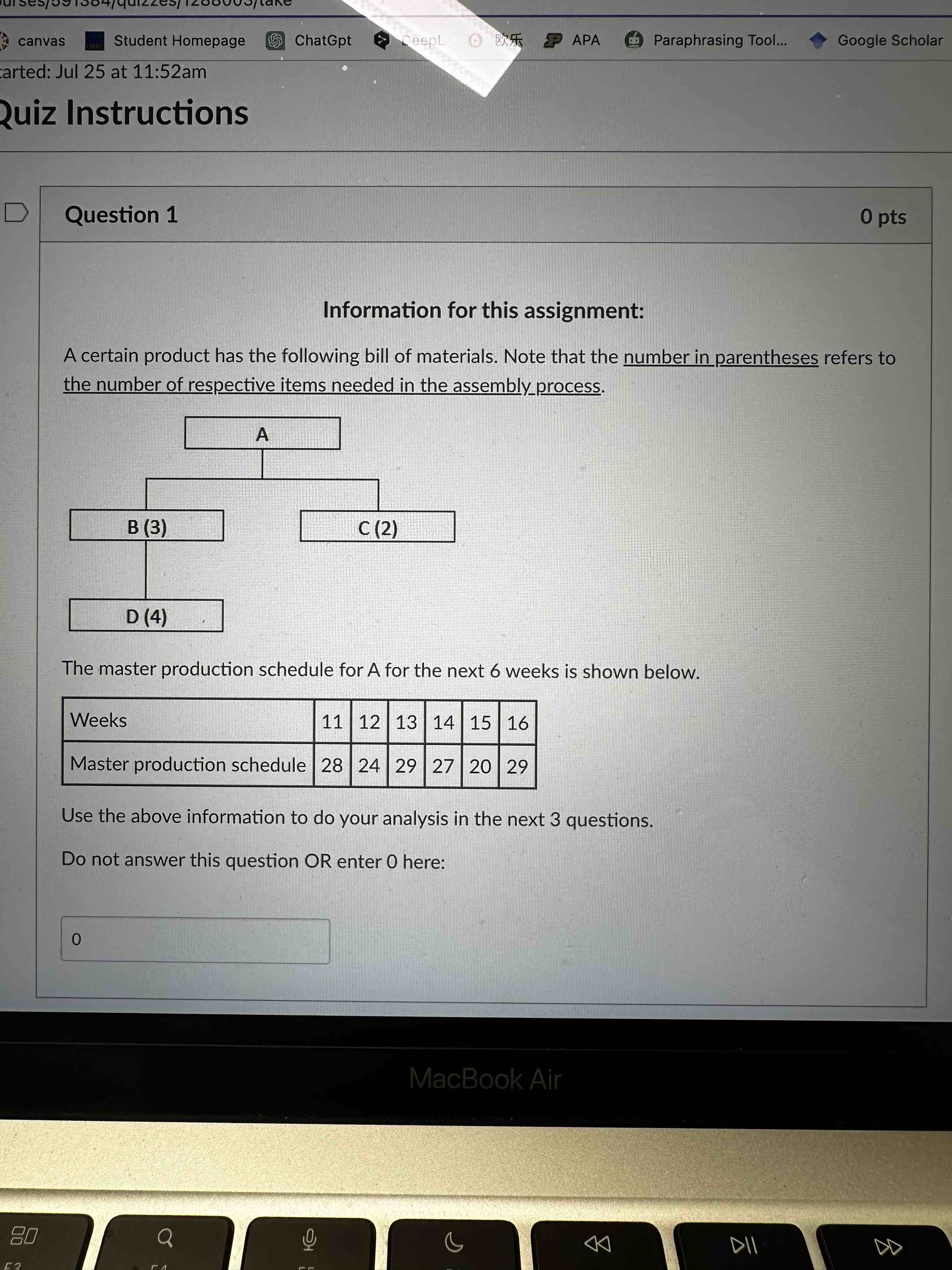 assignment find the product