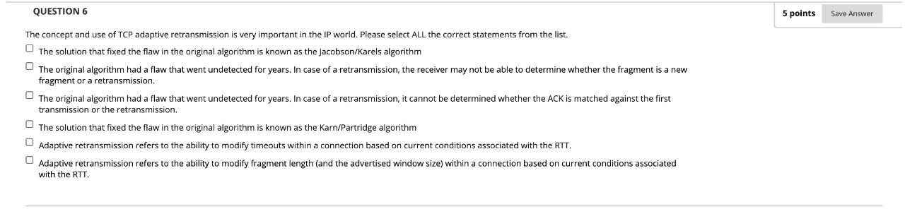 Solved Question 6 5 Points Save Answer The Concept And Use 7066