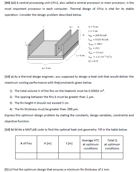 Solved [40] Q2) A central processing unit (CPU), also called | Chegg.com