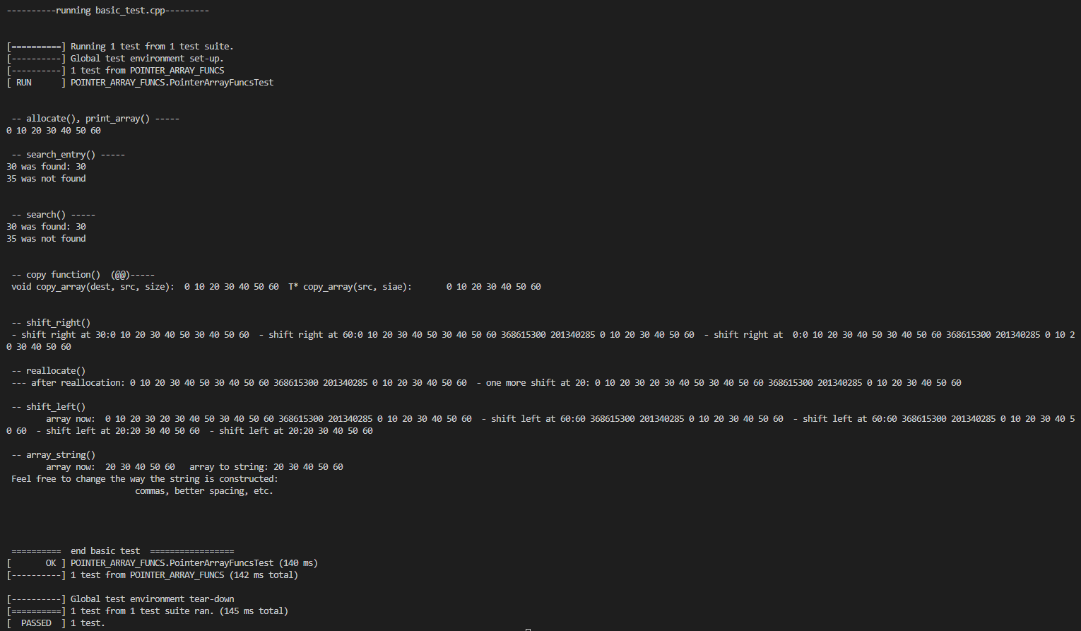 Solved This code outputs garbage values and i'm not sure | Chegg.com
