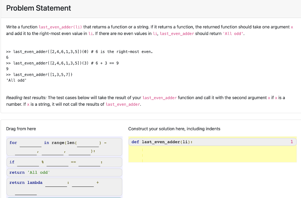 Solved Problem Statement Write a function | Chegg.com