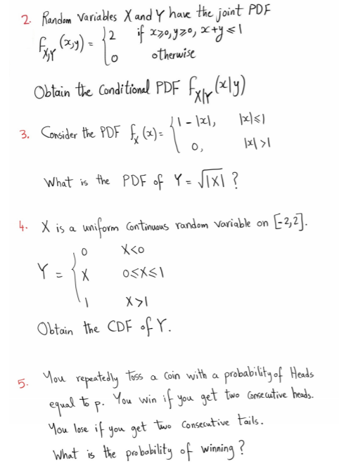 Solved 2 Random Variables X And Y Have The Joint Pdf Fev 9677