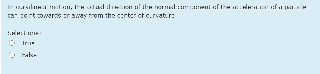 Solved In curvilinear motion, the actual direction of the | Chegg.com