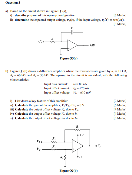 Solved Question 3 a) Based on the circuit shown in Figure | Chegg.com