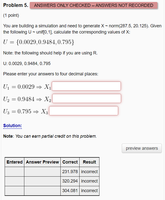 Solved USE EXCEL TO SHOW HOW THEY GOT THE ANSWERS. USE | Chegg.com