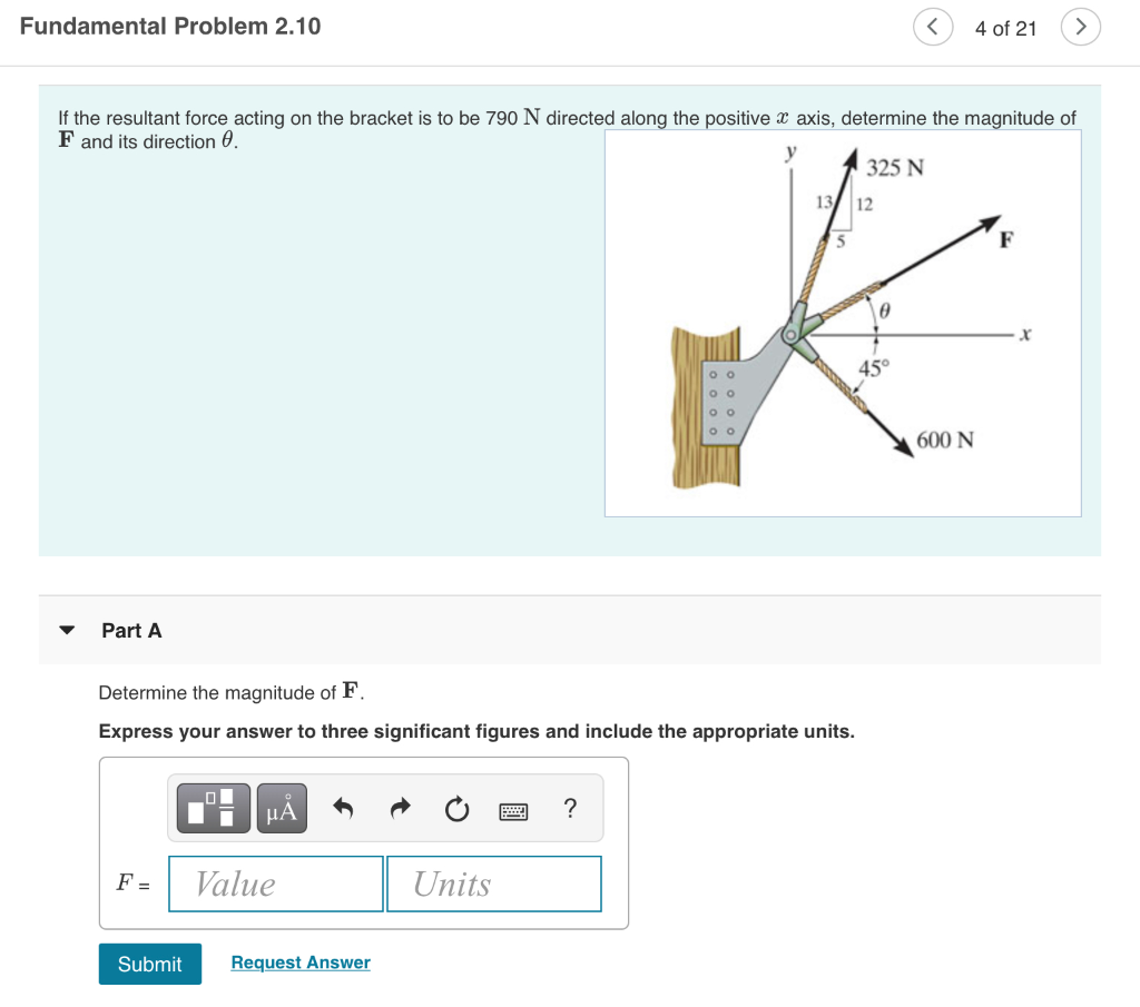 Solved Fundamental Problem 2.10 If the resultant | Chegg.com