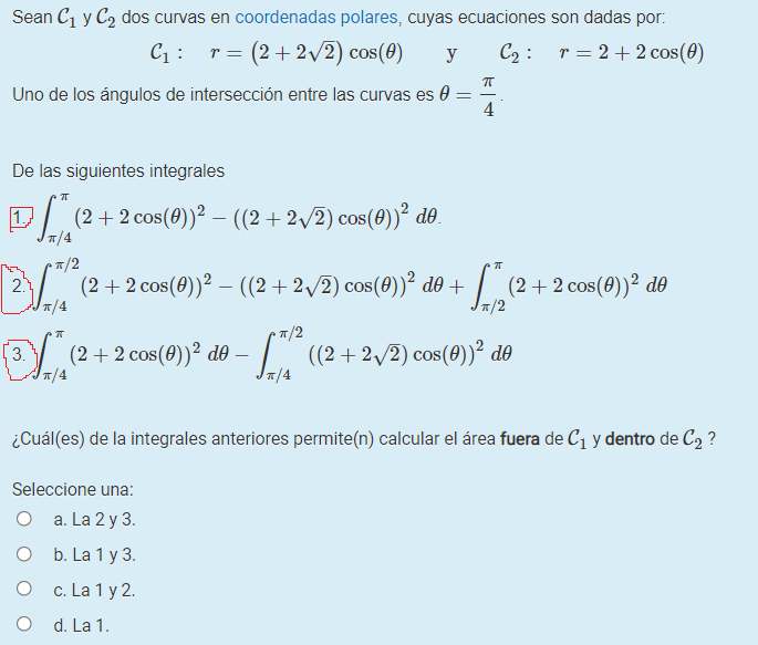 Solved Let C1 and C2 be two curves in polar coordinates, | Chegg.com