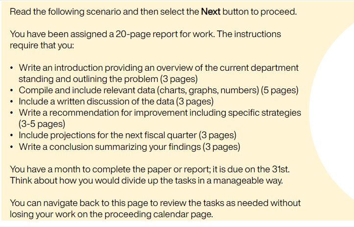 Solved Read the following scenario and then select the Next | Chegg.com