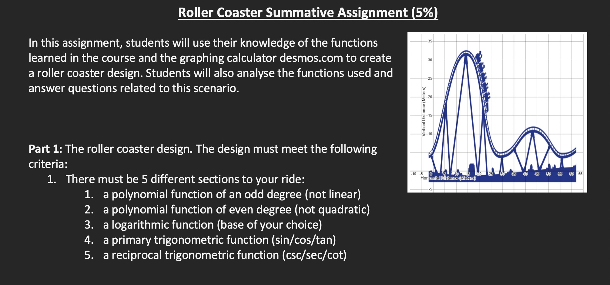 roller coaster summative assignment (5 )