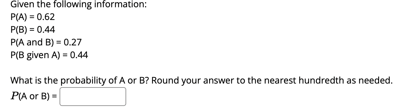 Solved Given The Following Information: | Chegg.com