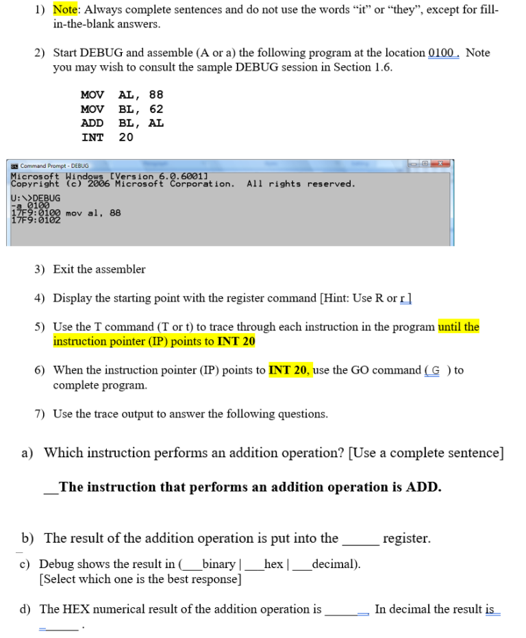 Solved Please Answer All Questions, Fill In The Blanks | Chegg.com