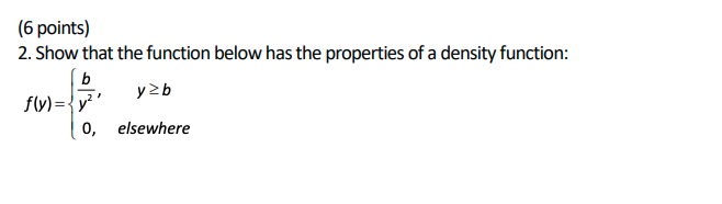 Solved 2. Show that the function below has the properties of | Chegg.com