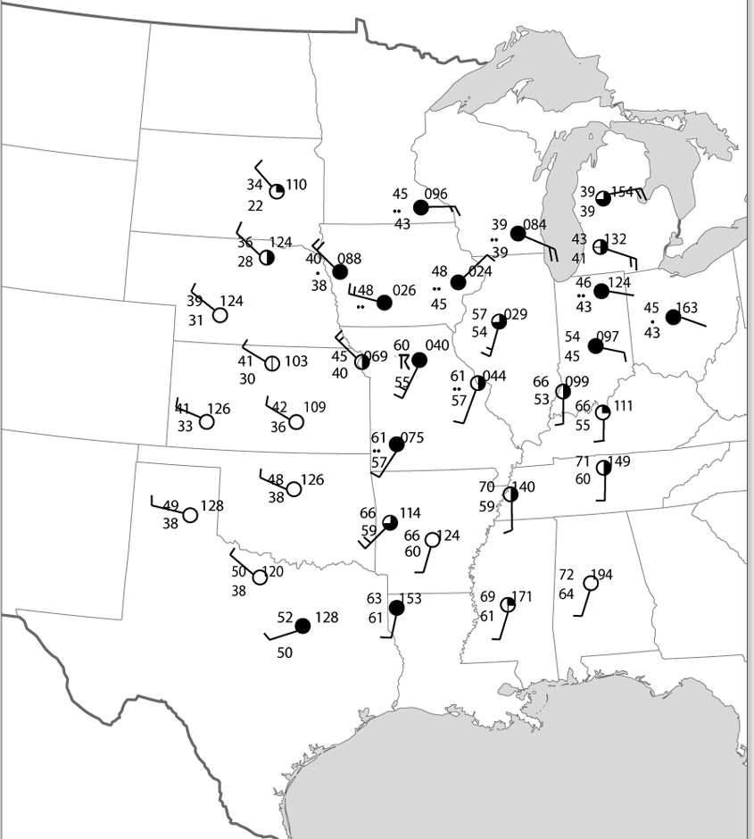 Solved Using Figure 913 below a. Draw isobars at 4mb