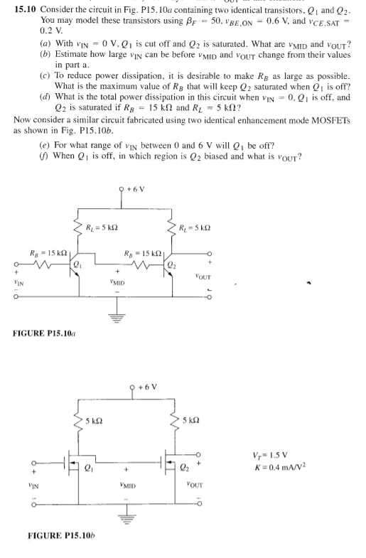 Solved 15.10 Consider the circuit in Fig. P15.10a containing | Chegg.com