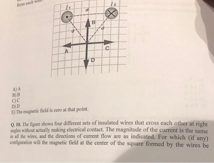 Solved O, 10. The figure shows four different sets of | Chegg.com