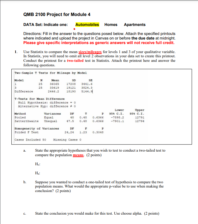 Solved Directions: Fill in the answer to the questions posed | Chegg.com