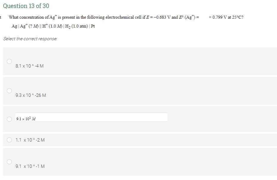 Solved t What is the correct cell notation for the reaction | Chegg.com