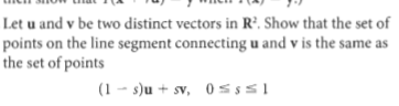 Solved Let u and v be two distinct vectors in R. Show that | Chegg.com