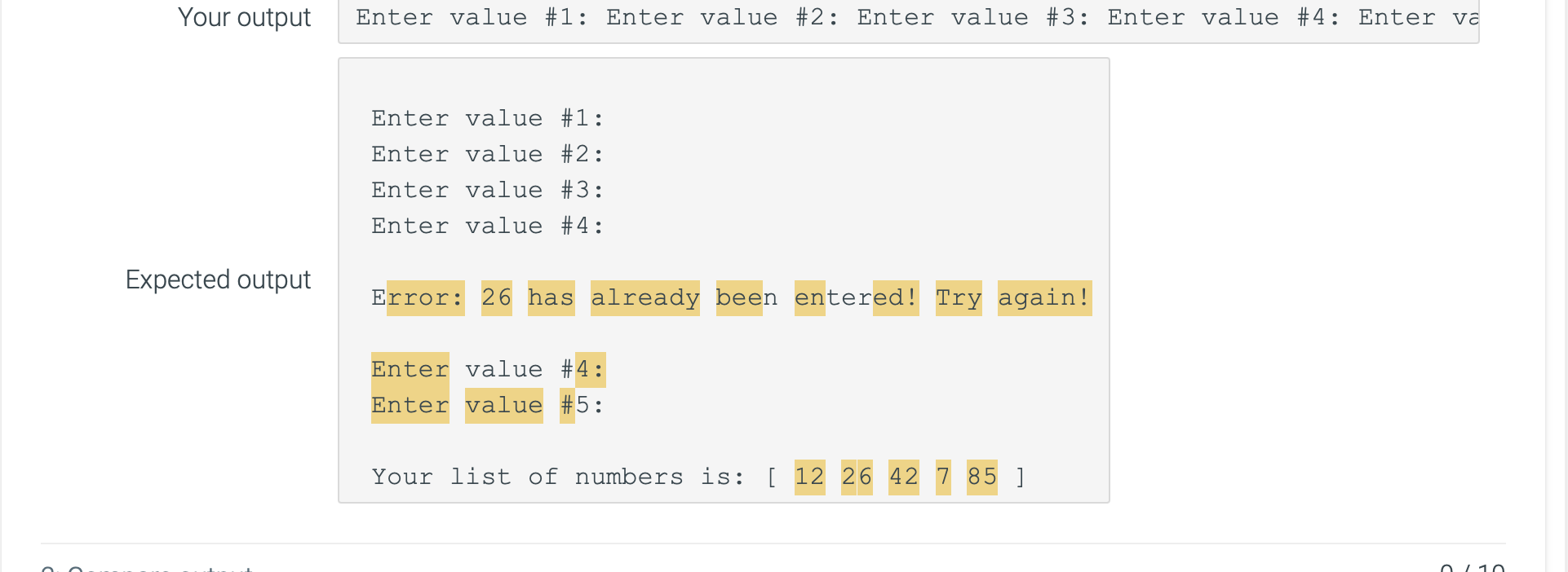 Solved Write a program that will prompt the user to enter 5 | Chegg.com