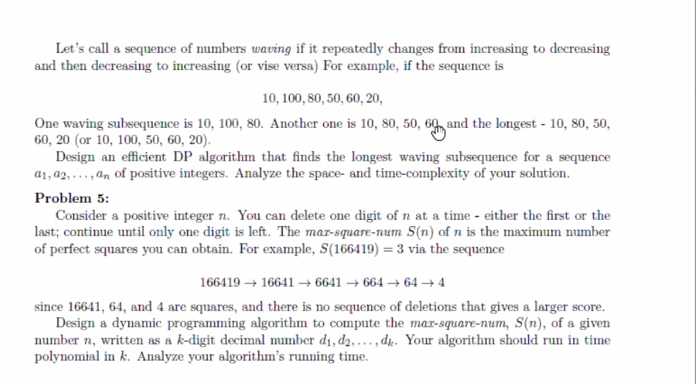 Solved Let's call a sequence of numbers waving if it | Chegg.com