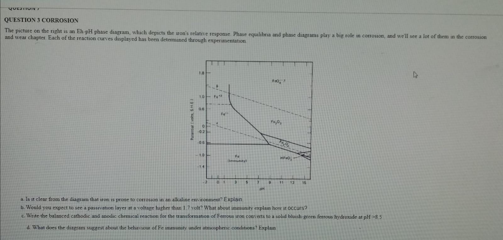 Solved QUESTO QUESTION 3 CORROSION The Picture On The Right | Chegg.com