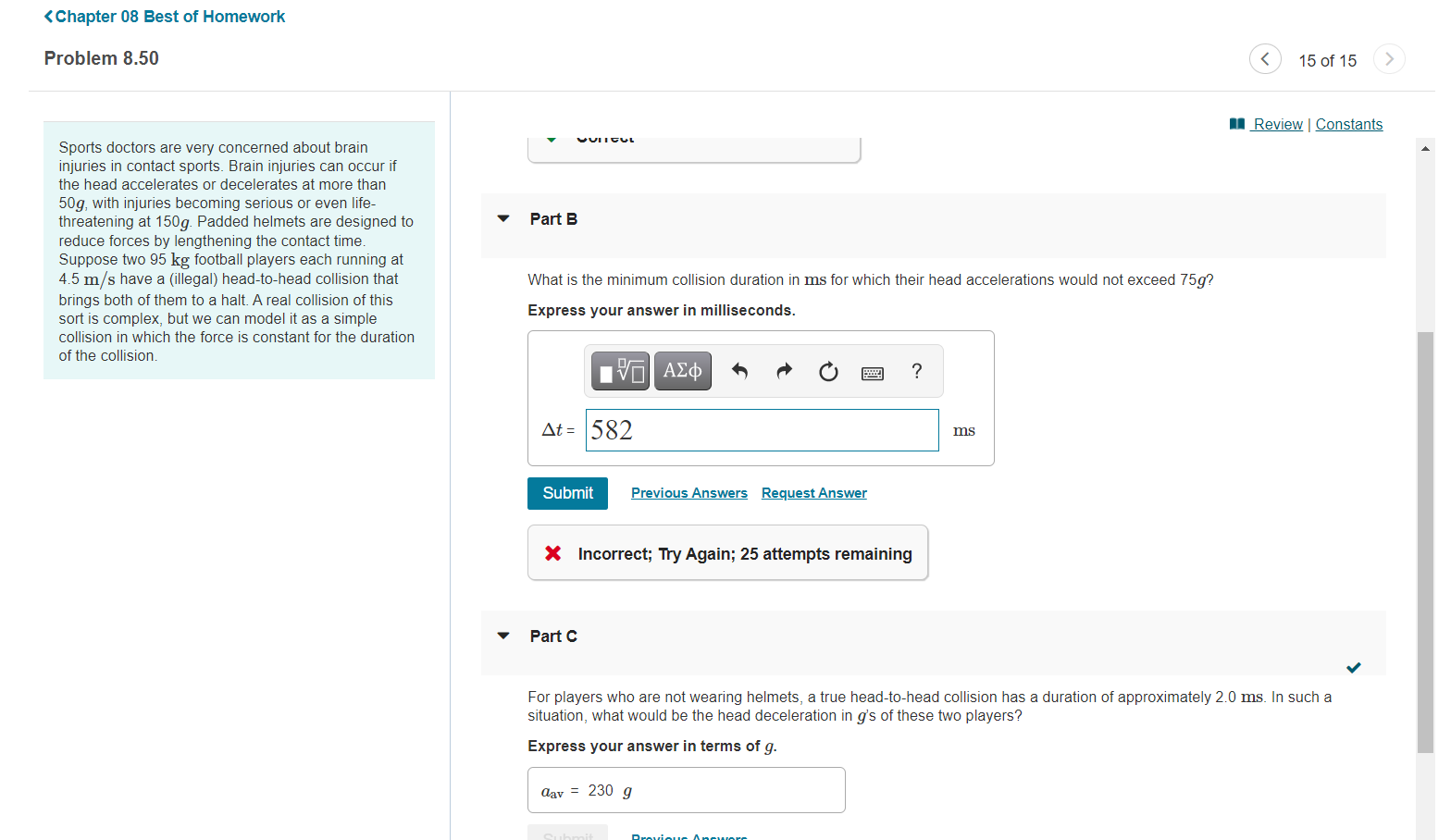 Solved Sports doctors are very concerned about brain