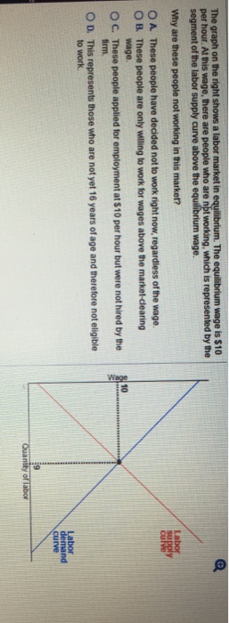 Solved The graph on the right shows a labor market in | Chegg.com