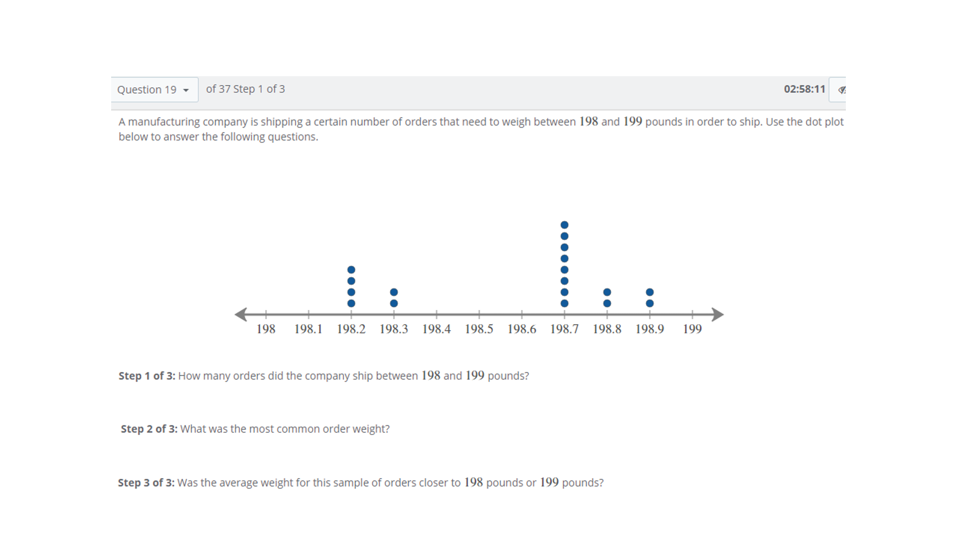 solved-question-19-of-37-step-1-of-3-02-58-11-a-chegg