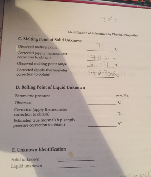 experiment 2 identification of substances by physical properties