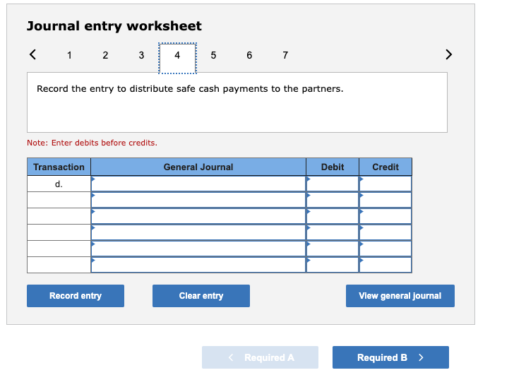 Solved Journal entry worksheet 56 Record the payment of the | Chegg.com